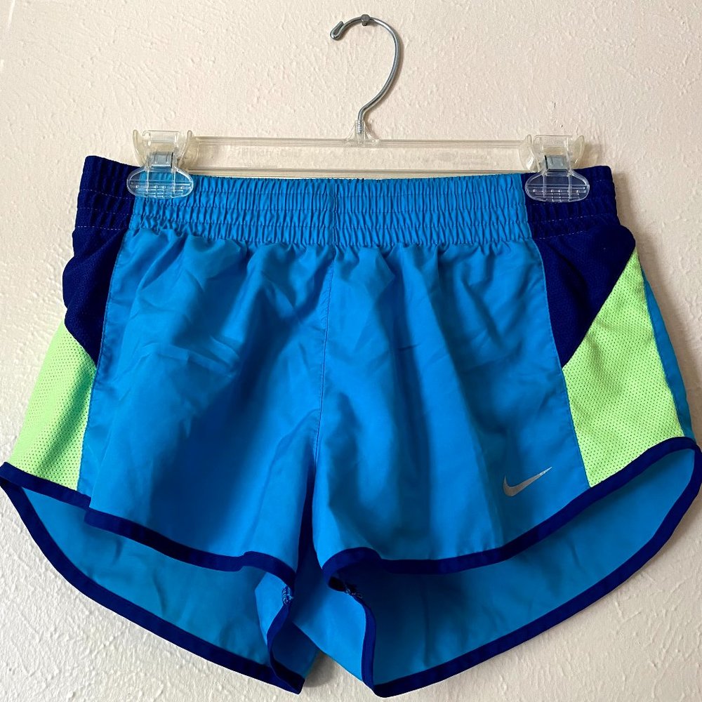 Nike Running Shorts | Bright Blue & Neon Yellow